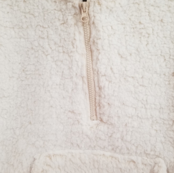 NWT Almost Famous Sherpa Fleece Shearling Hoodie 1/2 Zip Women's Size Large - Picture 4 of 7